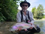 Peter and big rainbow Slovenia